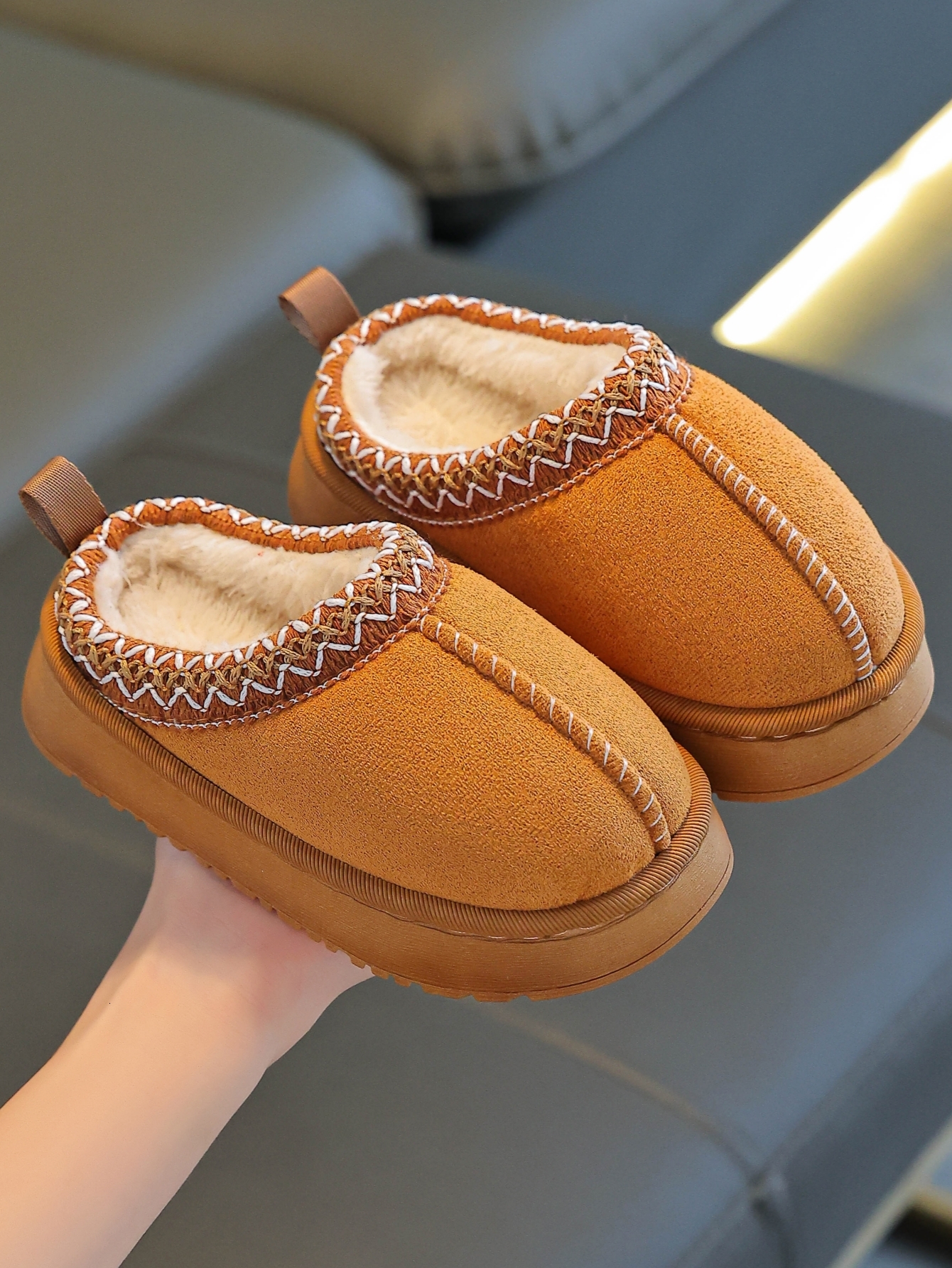 Unisex Children's Fall Winter Bedroom Shoes Head Cover Slippers for Boys And Girls J261019