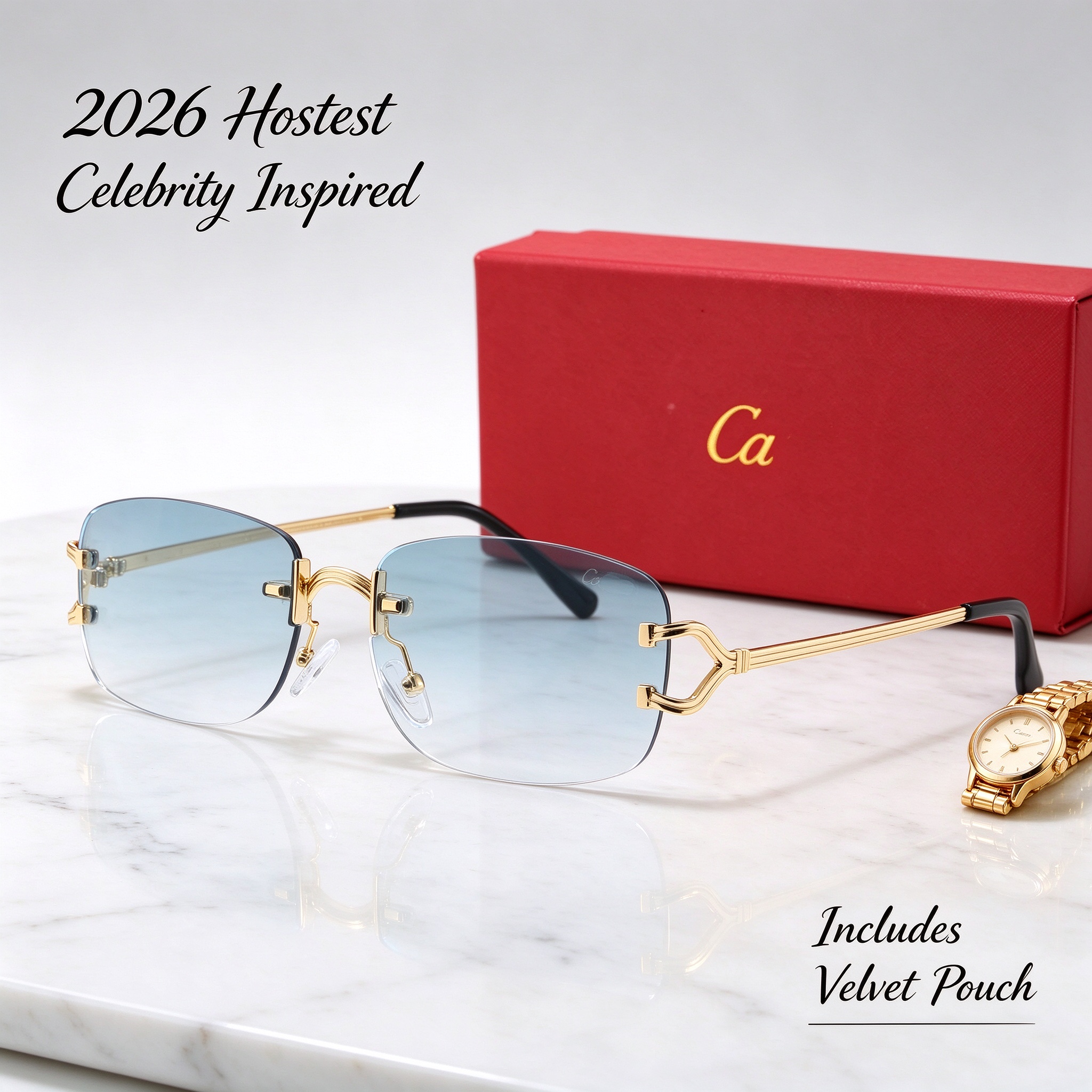 Designer sunglasses fashion polarized sunglasses UV resistant luxury sunglass men women Goggle Retro square sun glass Casual eyeglasses With Boxabac