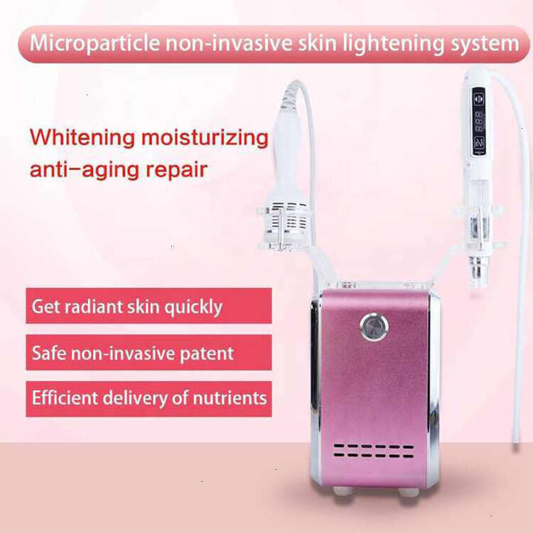 New Design Portable 2 In 1 Needle-Free Meso Gun Water Jet Skin Hydrating Deep Cleaning Collagen Regenerating Ice Hammer Skin Rejuvenation Machin