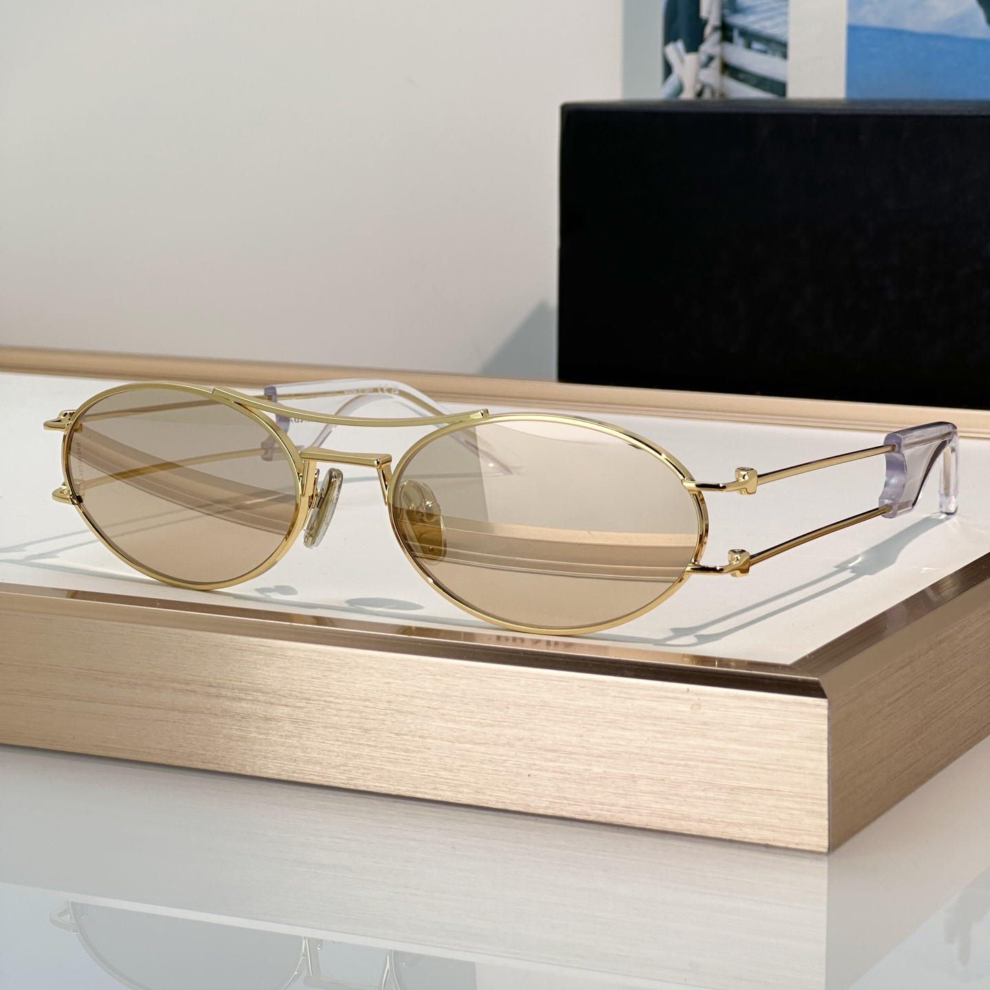 Sunglasses For Men Women Fashion D61S Summer Designer Stylish High Street Hip Hop Style Anti-Ultraviolet UV400 Plate Oval Full Frame Glasses Random