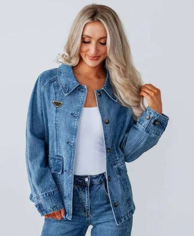 Women Short Jacket Spring Womens Jeans Jackets Long Sleeve Woman Designer Denim casual Womens Coat Ladies Cropped ab0