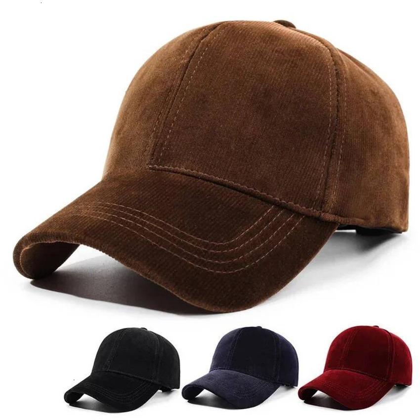 Ball Cap Fashion Suede duckbill Baseball Caps For Men Women Autumn Winter Solid Retro Golf Hat Unisex Street Adjustable Sun Caps Gorras Baseball ss1