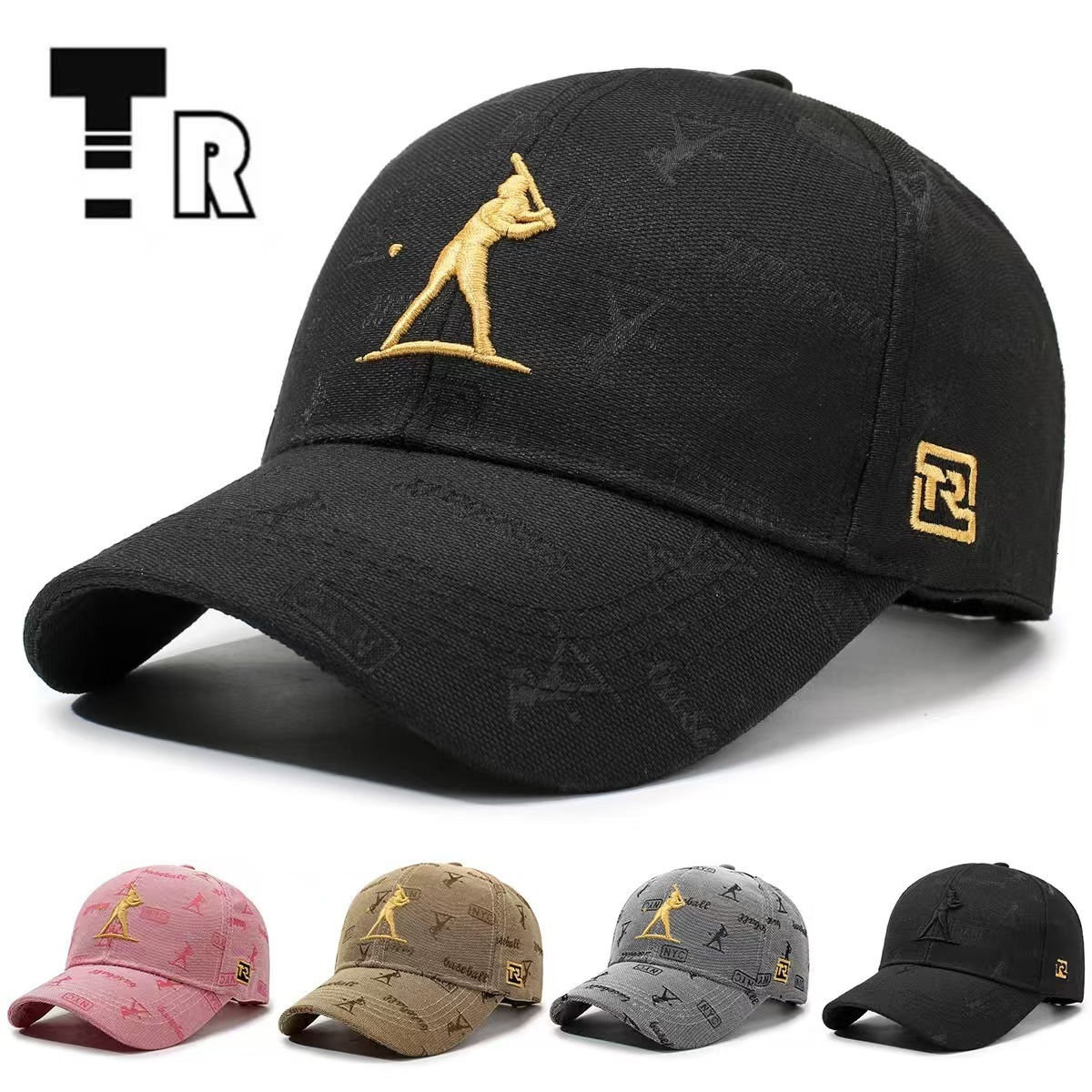 Luxury Cap Brand Designer Hat Small Horse Logo Embroidered Baseball Simple European And American Style Trendy Duckbill Cap, High Aesthetic Fashion V