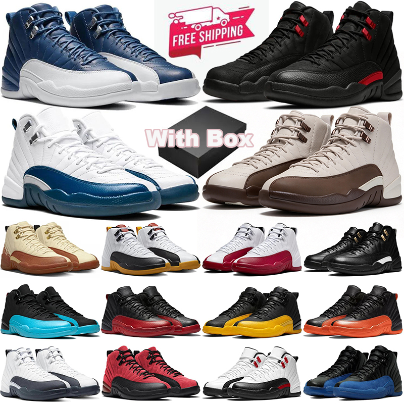 with box Free Shipping 12 12s Casual Shoes Mens Trainers Playoffs University Gold Blue Twist Gamma Blue Men Designer Outdoor Sports Sneakers fashion