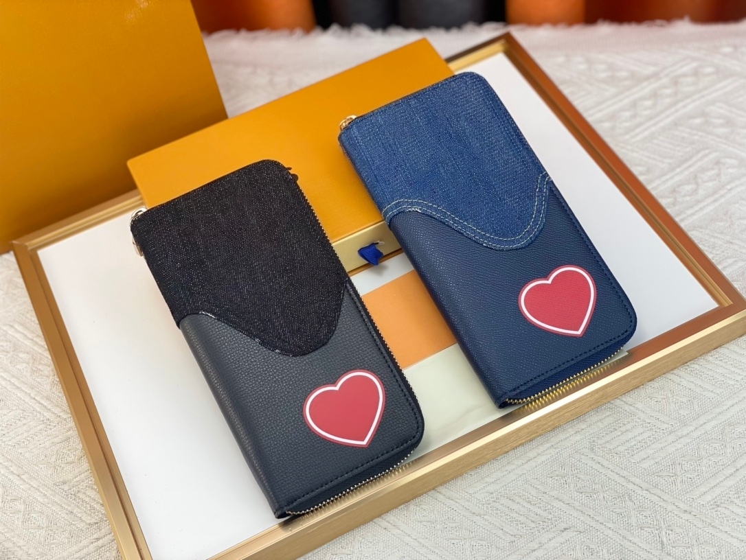 Designer Long ZIPPY VERTICAL wallets luxury Taurillon Women's Credit Card Holder womens purse High Quality Fashion Leather Luxurious Designer f