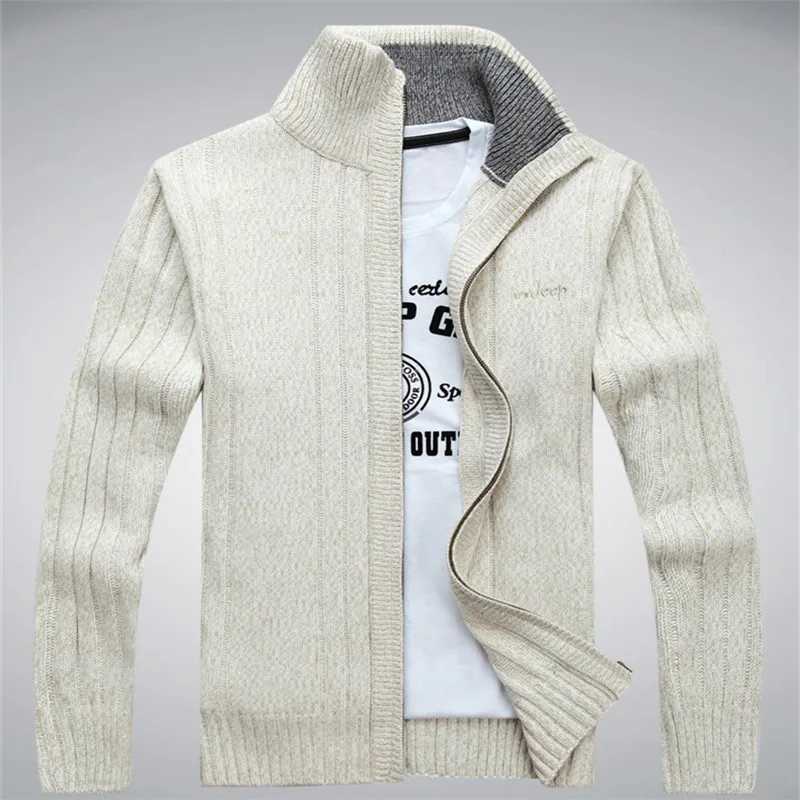 Male 2020 Wool Cotton Sweater Cardigan Autumn Men's Winter Sweater Kint Wear Knitwear Coats Clothing M261016
