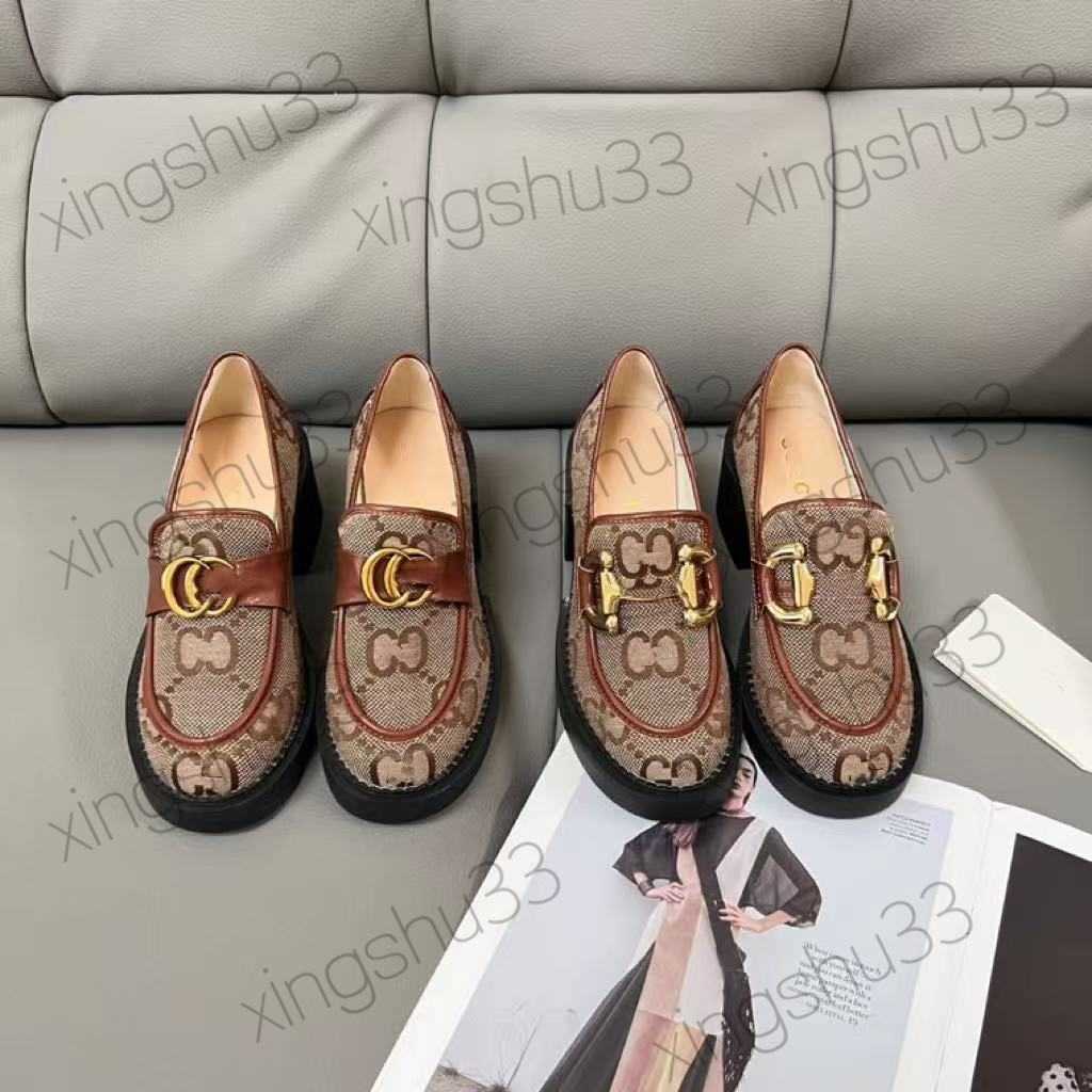 Loafers for Women Horsebit 2024 Autumn Winter New Casual Shoes Thick Sole Platform Shoes Small Leather Shoes