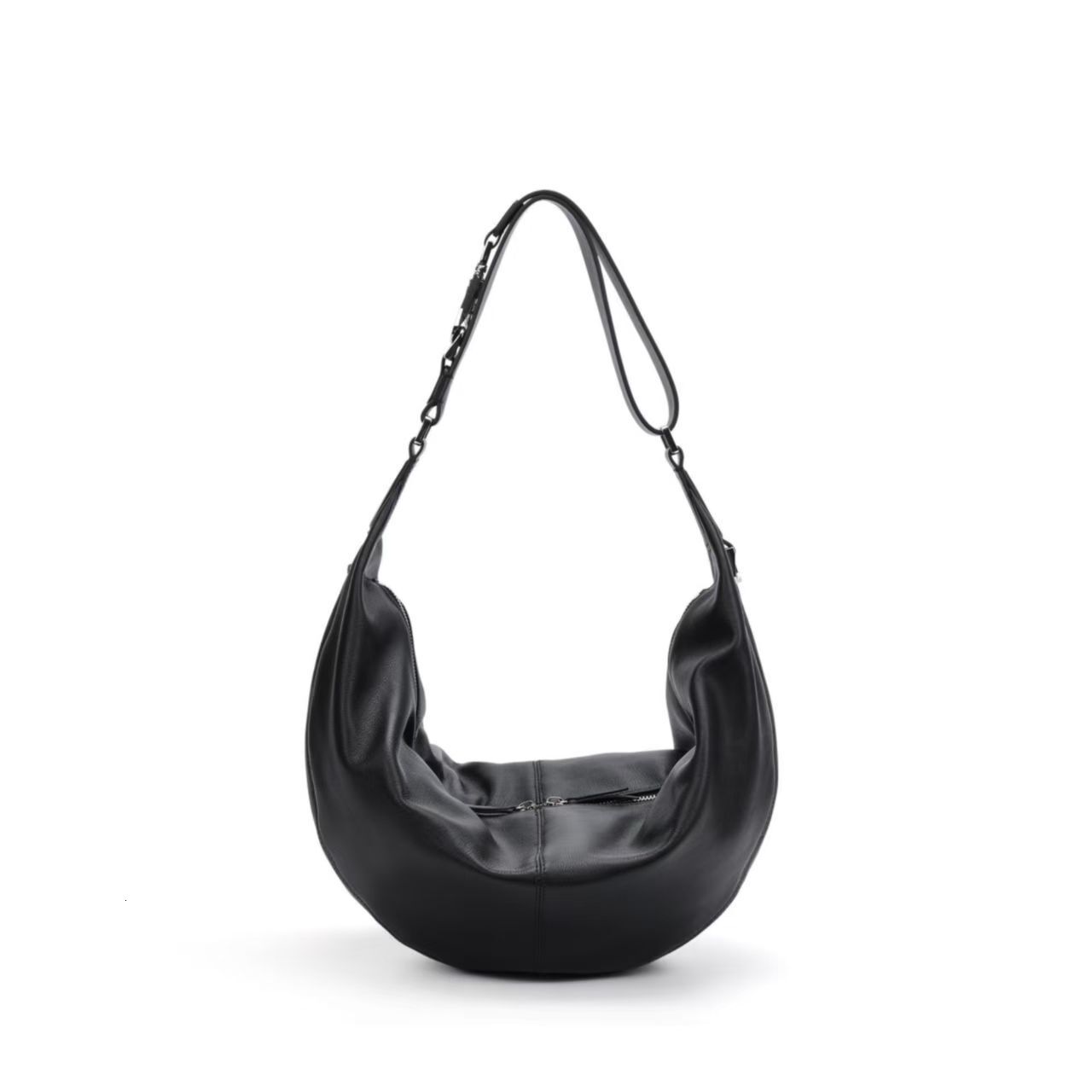 Simple spacious dumpling-shaped bag, a stylish shoulder and crossbody bag for commuting, women's new spring 2026 collection