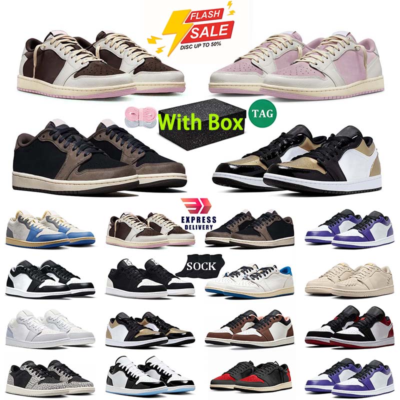 J1 TS Low Sports Basketball Shoes Trainers Men 1 1S Reverse Mocha Big UNC Jack Dark Canary Medium Olive Neutral Black Phantoms White Women Outdoor T
