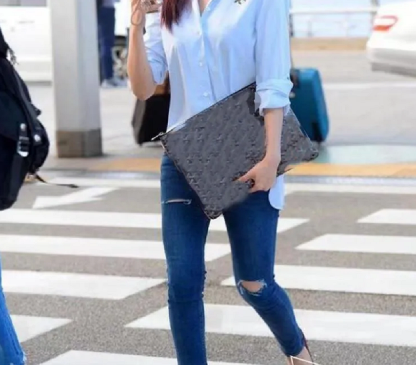 13A Famous Brand Leather Clutch Bags for Women and Men - Large Capacity Designer Wallet Pouch for Phone - Luxury Handbag