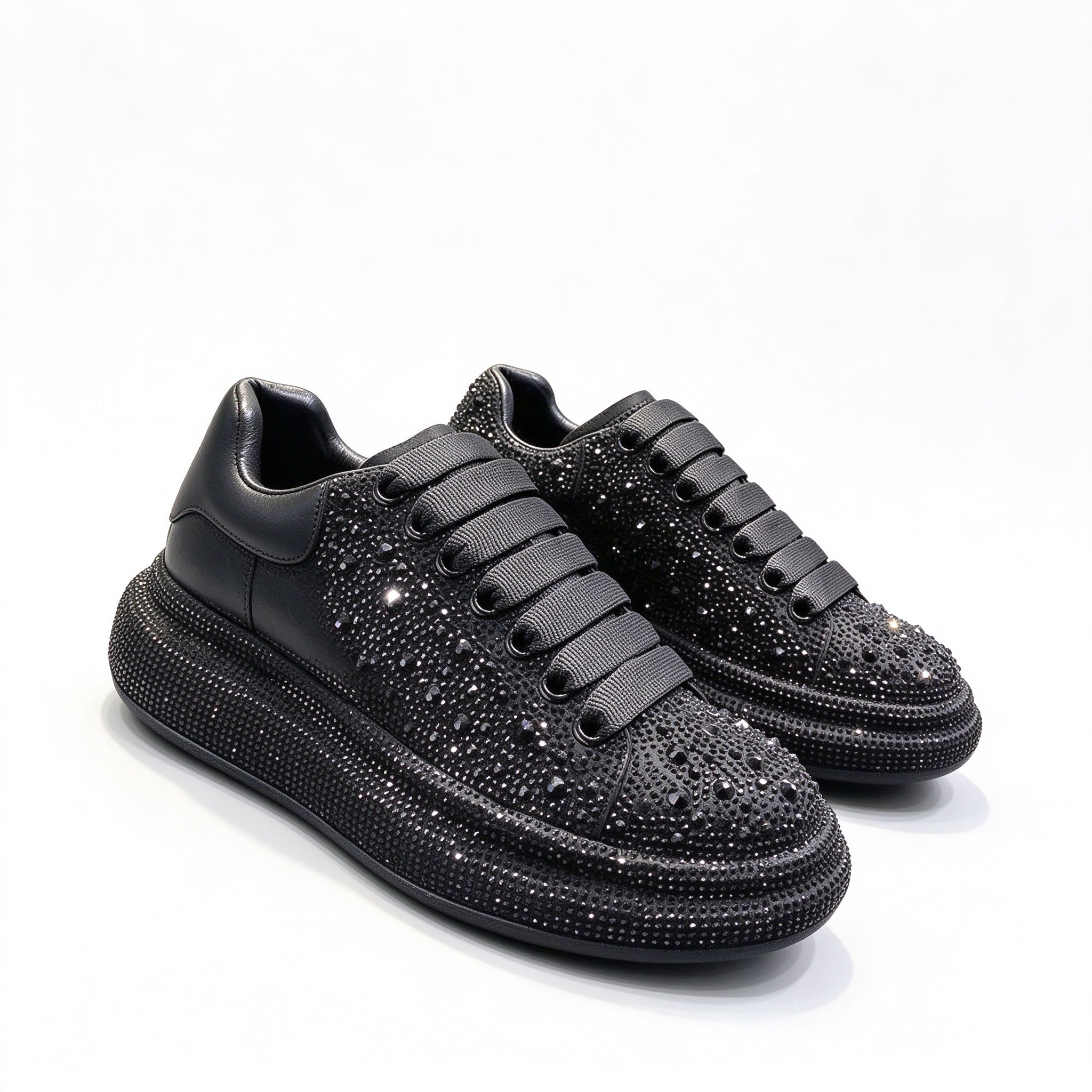 Mc designer shoes, leather men's thick soled casual shoes, fashionable sponge shoes, women's casual shoes, couple's board shoes, size
