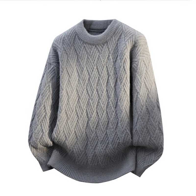 2025 Pullover Warm New Knitted Winter Men's O-neck Casual Sweater High-quty Men's Pullover Clothing Size 4XL M261016