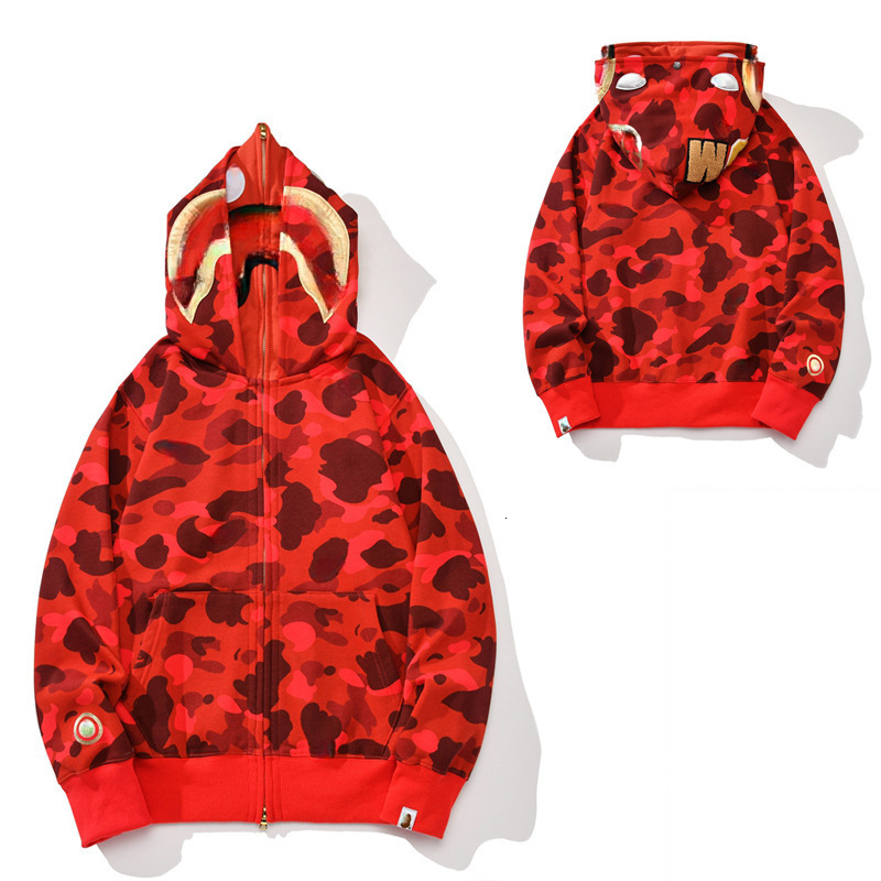 Bapesta Shirt Designer Hooded Sweatshirt Jacket Trendy Camouflage Loose Cardigan Autumn Winter Tech Fleece Zip Up Hoody Bapehoodie Kids Clothes