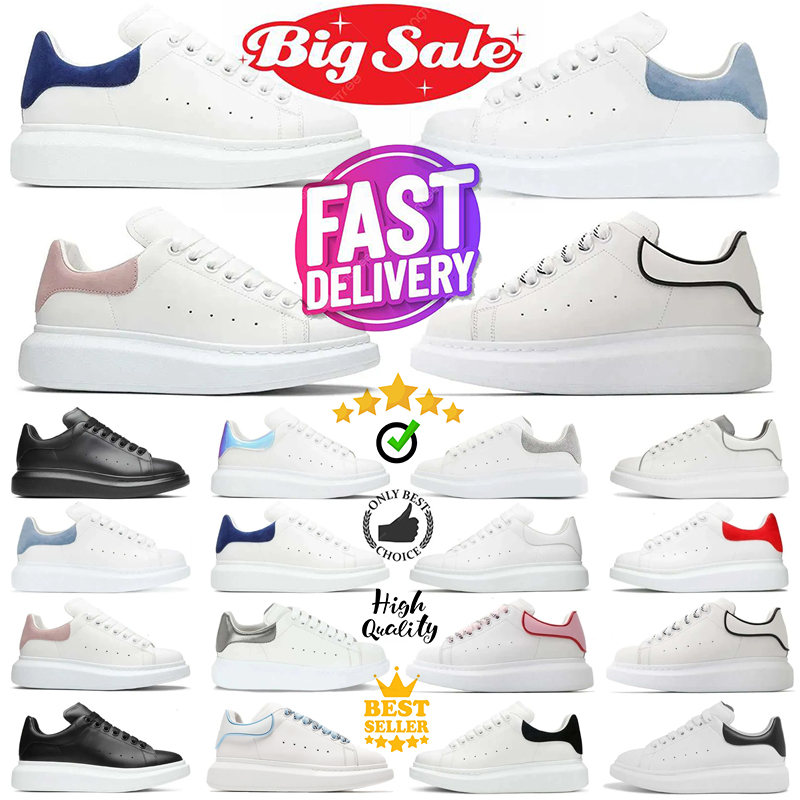 Fast shipping designer platform casual shoes men women OL black white suede leather luxury sneakers mens trainer jogging walking 36-45