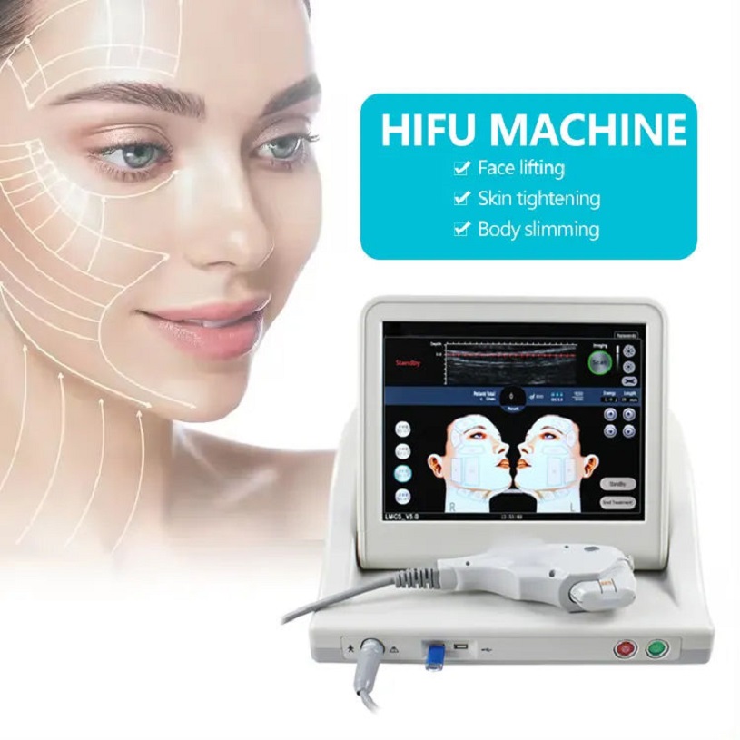 HIFU Machine for Salon and Spa with Touchscreen Facial Mapping and Choice of 3 Face Cartridges or 5 Face Body Cartridges Ultrasound System