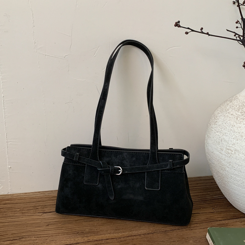 Simple retro handbag women, 2026 autumn new trendy large-capacity fashion shoulder bag for work and commuting
