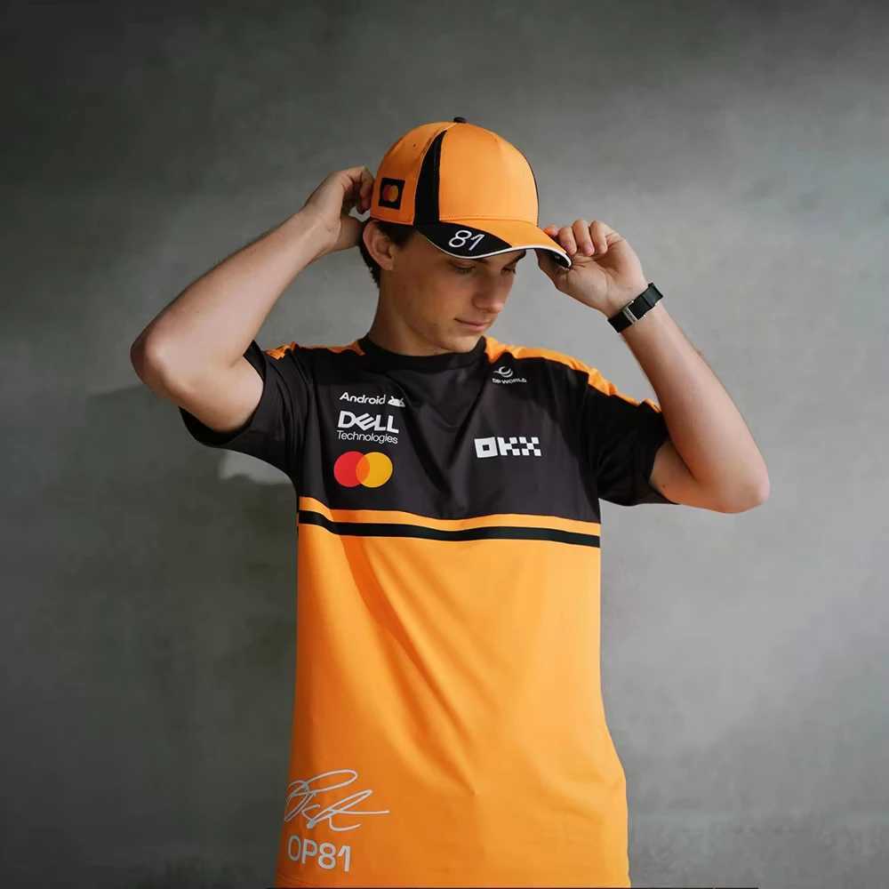 2026 New Oscar Piastri 81 Racing T-shirt Norris 1 Driver Outdoor Sports Quick Dry Tops Casual Plus Size Men's Short Sleeve Tees T261019