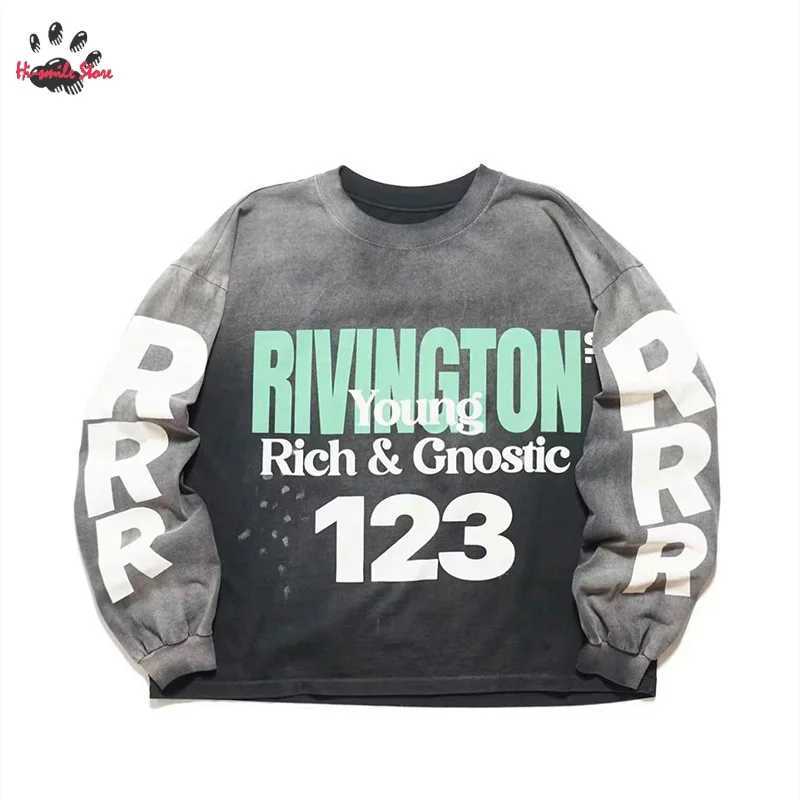 2025 New Loose Streetwear RRR123 Long Sleeve T-shirts Men Woman High Quality Fashion Hip Hop Casual Top Vintage Print T261019
