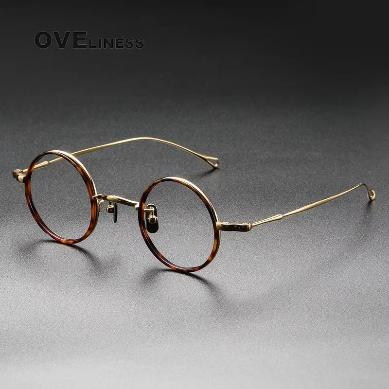 pure Glasses Frame Men Vintage Round n Eyeglasses frames Women Retro High Quality Eyewear spectacles261019
