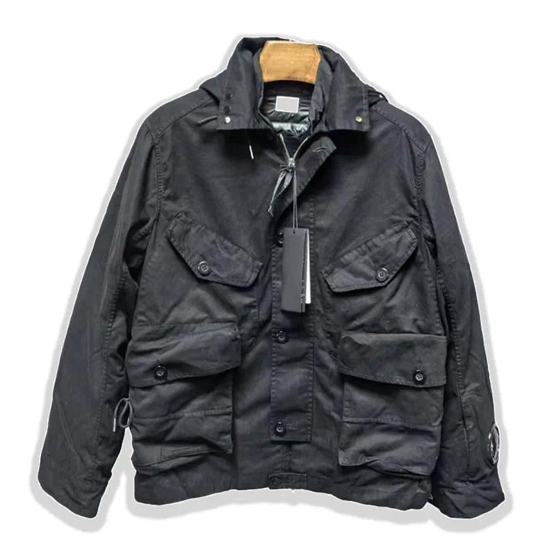 Men's Down Brand Winter Parkas Men Warm Thick Windproof Jacket Quality Multi-pocket Hooded Coat Fashion Waterproof Outwear M-XXL