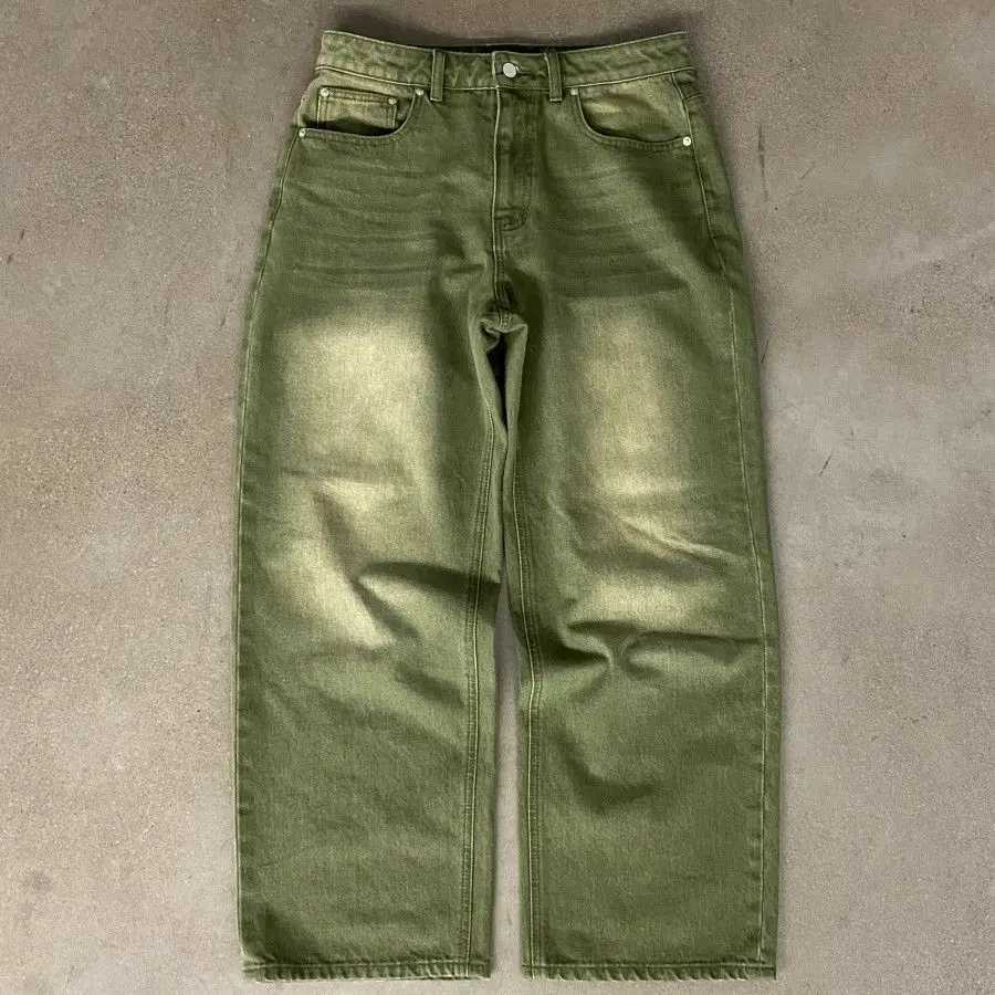 Y2K Baggy Green Washed Jeans Men Women Vintage Loose Wide Leg Denim Pants Hip Hop Streetwear Oversized Trousers Multi Pockets T261019