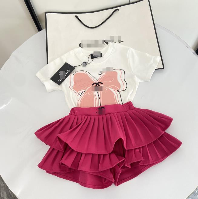 Designer Baby Clothes Luxury Kids Designer Clothes 2Piece Sets Summer Girls Boys Cute Suit 2piece Suit Baby Designer Children Tshirt Clothes p821