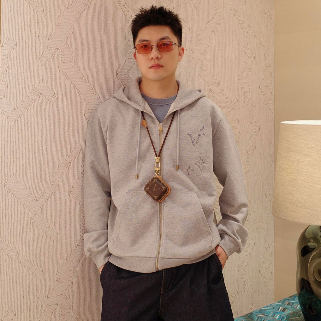 Nanyou High-Quality Goods, Lujia 26FW Early Autumn New Embroidered Logo Zipper designer luxury Hoodie Sweatshirt Jacket, Direct from the Manufacture