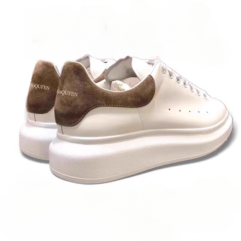 Designer Shoes Sneakers Genuine Leather Thick Sole Platform Lace Up Casual Streetwear Outdoor Daily Trainers for Men Women Unisex High Quality
