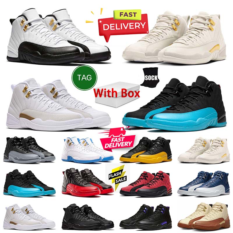 Designer Basketball Shoes 12s 12 French Taxi Bloodline Bucks Melo Pearl Pink Blueberry Flu Game Royal Brilliant Orange Mens Sports Trainer Sneakers
