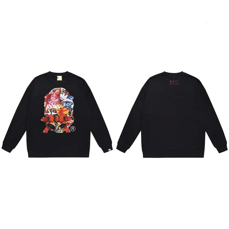 Bapesta Shirt Designer Hoodies Men Autumn Winter Round Neck Long Sleeve Tech Fleece T-shirt Pullover Streetwear Bapehood Hoodie Kids Clothes