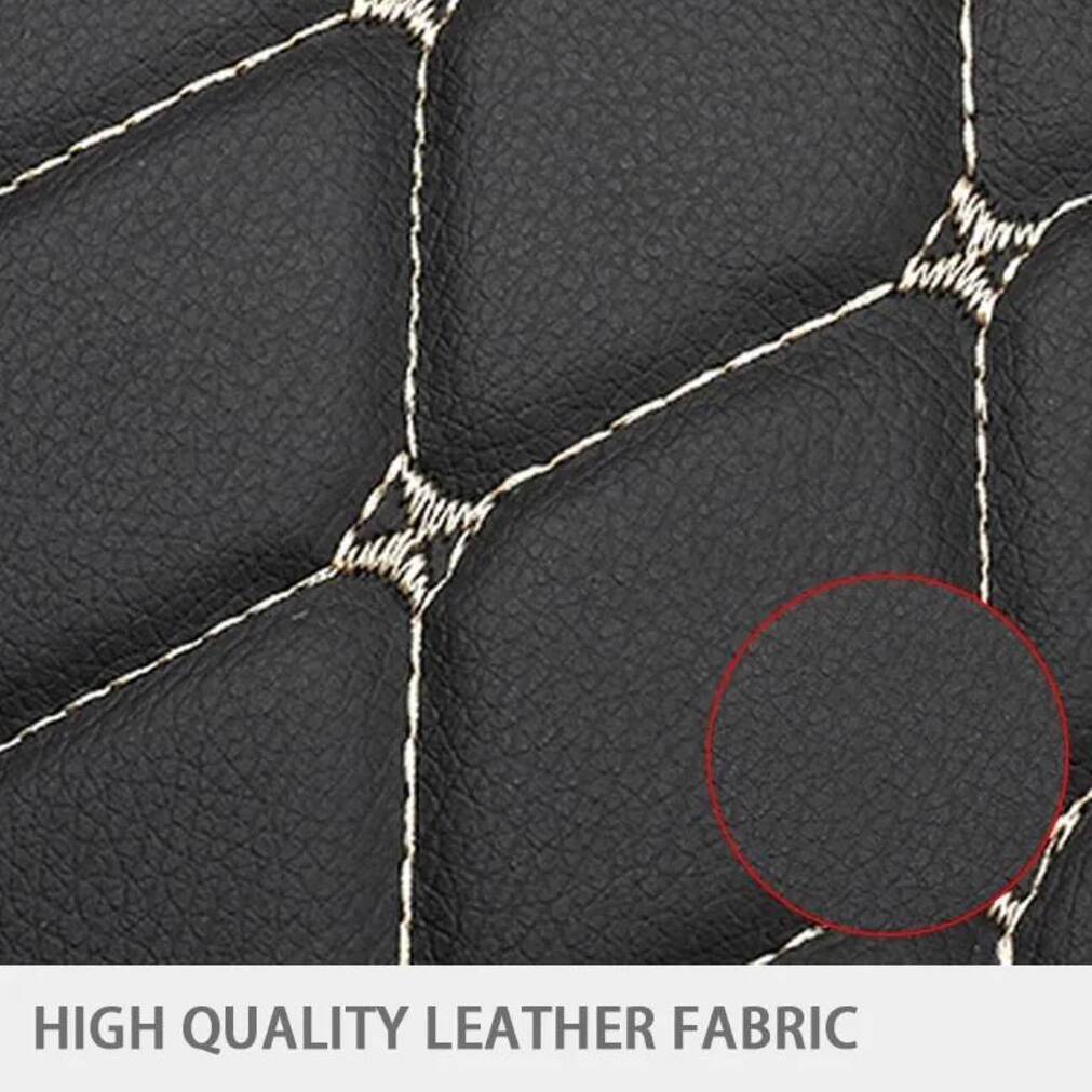 Car Tissue Box PU auto napkin dispenser Leather Anti Child Kick Pad For Waterproof Seat Back Protector Cover Universal Auto Pads With Storage Bag Ca