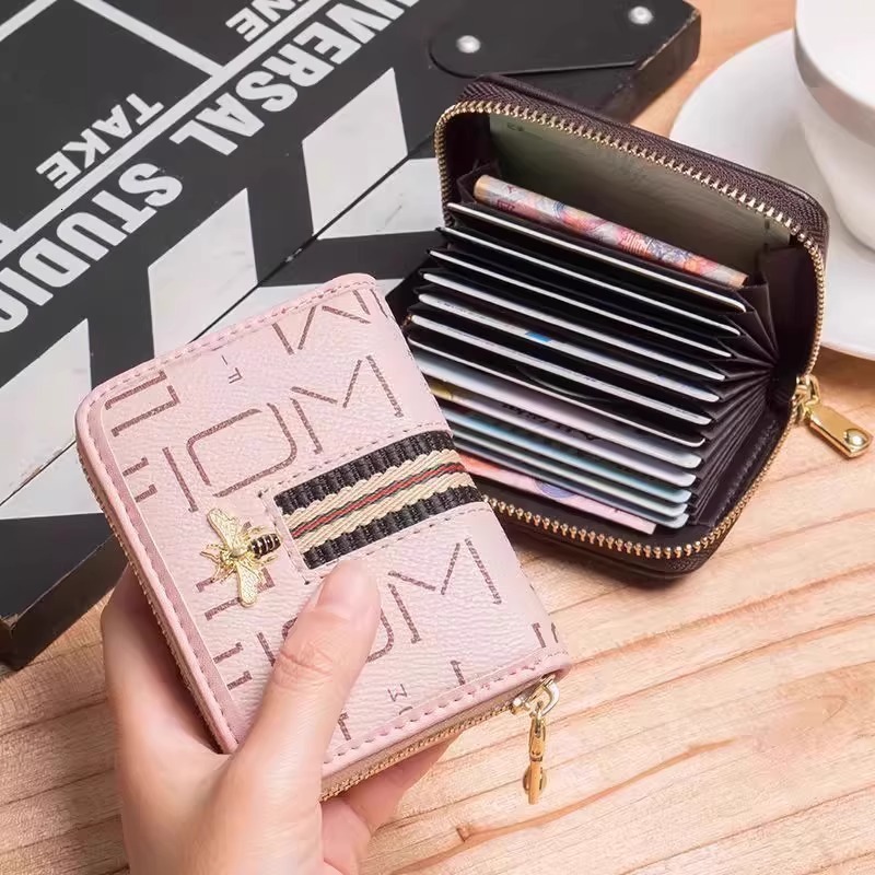 Luxury Brand Designer Bag Multifunctional Anti-Demagnetization Anti-Theft Fashion Korean Style For Women Driver's License Storage Bank Card Hol