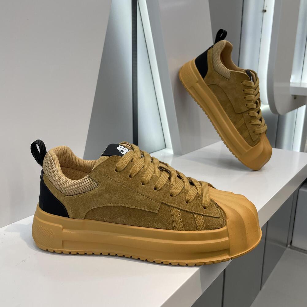 Men's Casual Sneakers, Designer Shell-Toe Platform Shoes, Thick Sole Height Increasing, Breathable Summer Shoes, Top Grade Quality, Free Shippi