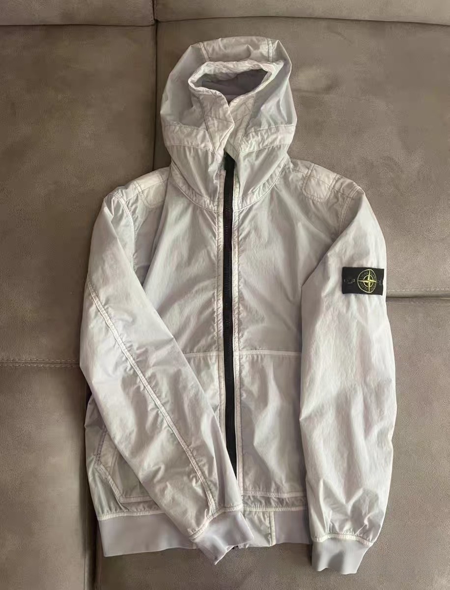 Men's Jackets Designer Pocket Stones Jacket Long Sleeve Zipper Badges Men Casual Coat Windbreaker Embrodiery Mens Shirts Goggle Jacket stone ma
