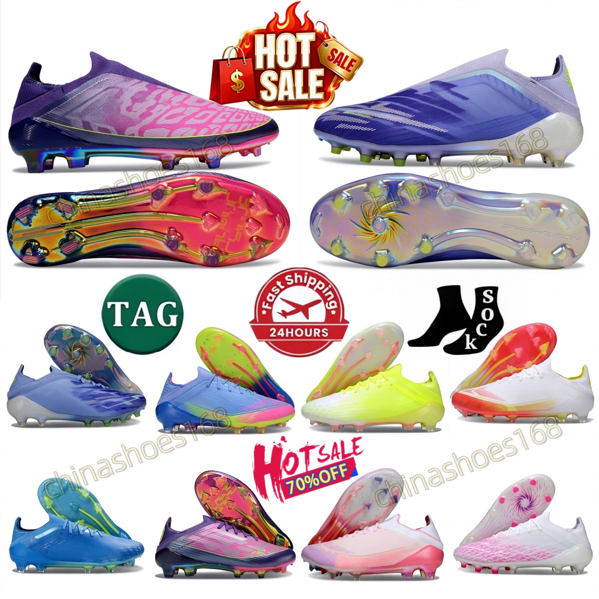 Top Quality 2026 Soccer Boots Lightweight Football Cleats for Men Women Kids Anti-Slip FG50 Studs Breathable Leather Professional Match Training Fir