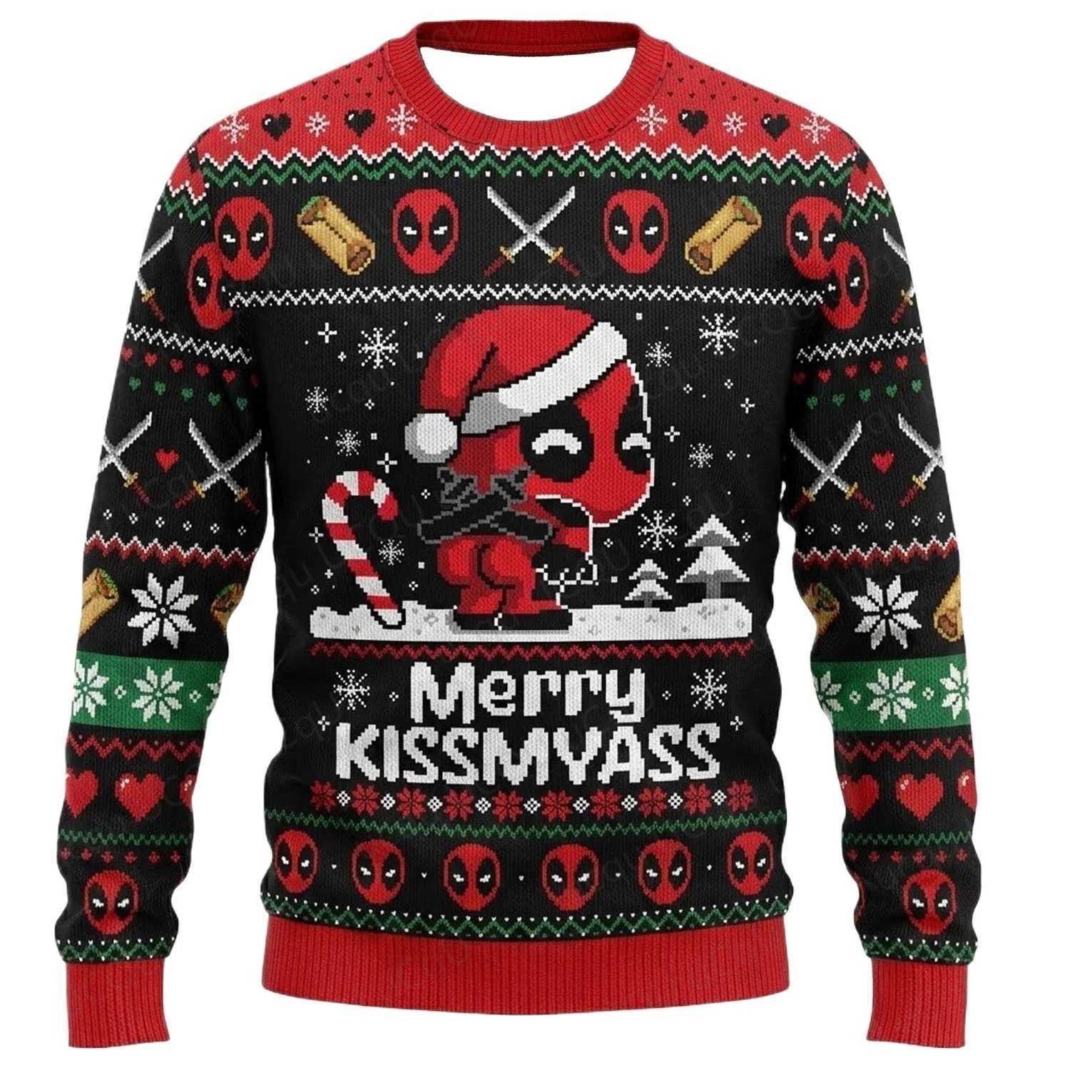 Ugly Christmas sweaters holiday sports shirts funny Christmas gifts for men and women warm winter cartoon pullovers clothing T261019