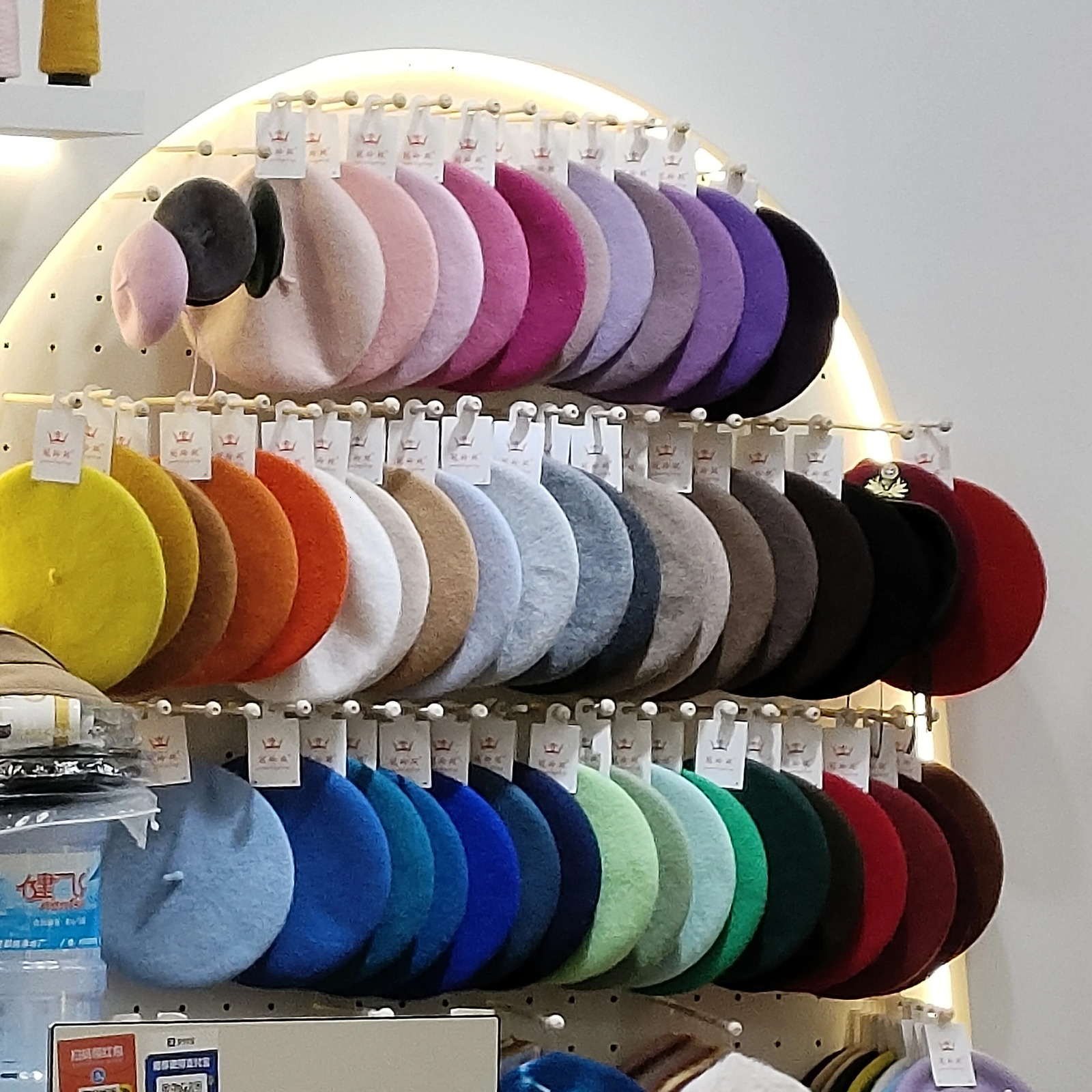 Women's Wool Berets Autumn and Winter Headless Caps Candy Color Berets Elegant Women's Autumn and Winter Caps Wholesale 261010