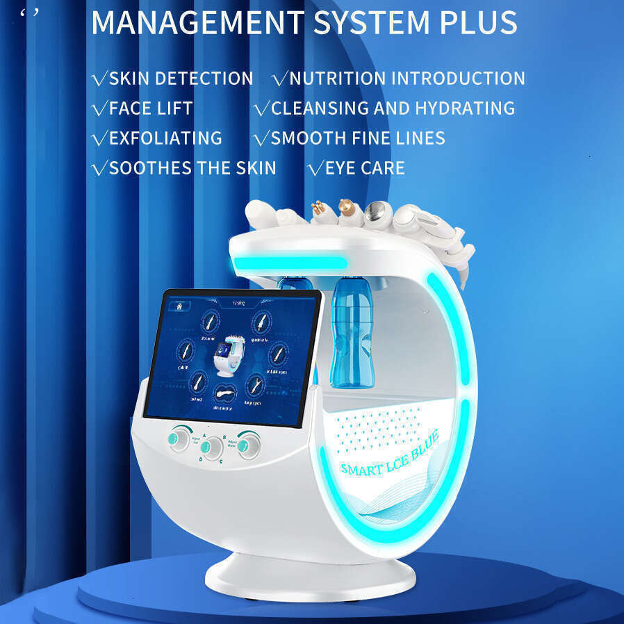 Non-Traumatic 7 In 1 Skin Elasticity Improving Face Lifting Moisturization Deep Cleaning Oil Reduction With Camera For Skin Health Detectio