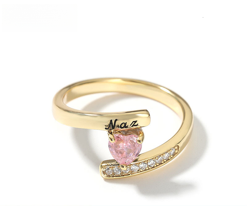 Real 18K 14K 10K New Luxury Luxury Iced High-End Birthday Stone Custom Creative Fashion DIY Out D VVS Diamond Personalized Copper Material Ring Luxu