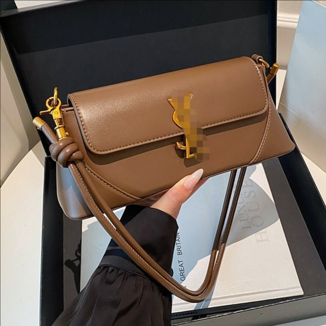 2026 new new womens model niche versatile baguette highend shoulder crossbody bag european and american style underarm bag free shipping free s
