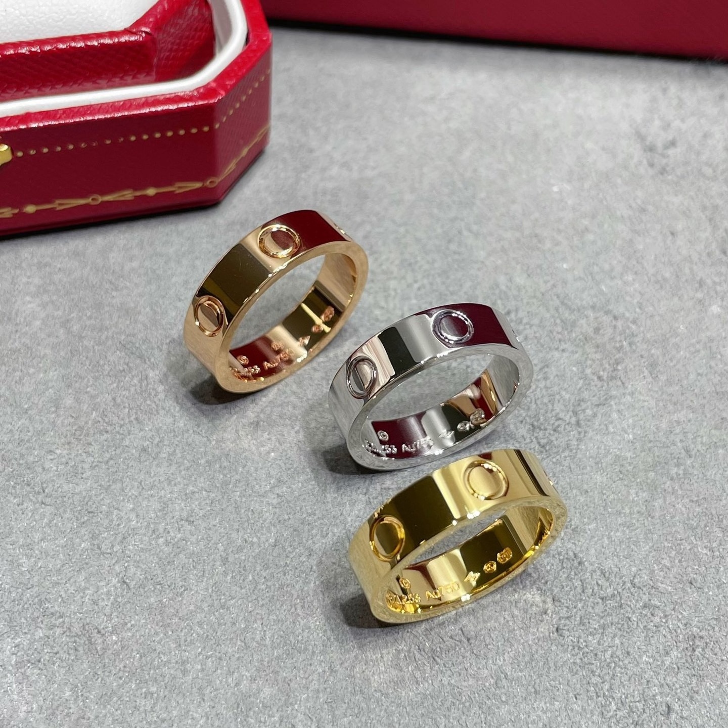Luxury Designer Jewelry Screw Ring Love Rings Silver Gold Stainless Steel Diamond Wedding Engagement Gift Couple designer jewlery for women men