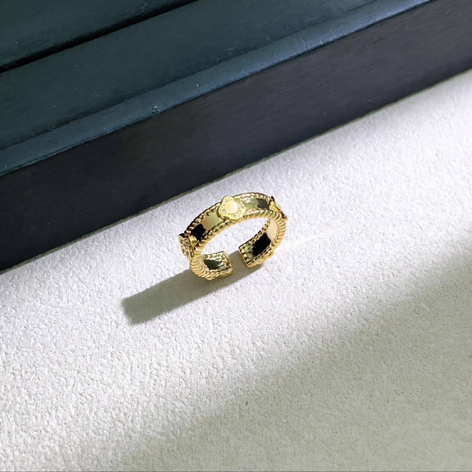 Designer Jewelry vanly cliff rings Kaleidoscope Open Ring Stylish Unique Jewelry
