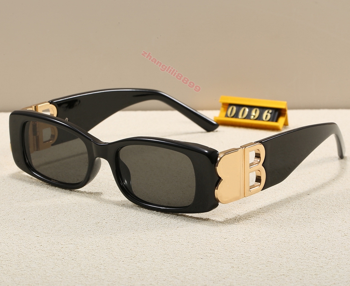 Mens Designer Sunglasses Outdoor Shades women fashion rectangular square luxury Full Frame Sunshade mirror polarized UV400 protection Glasses With b