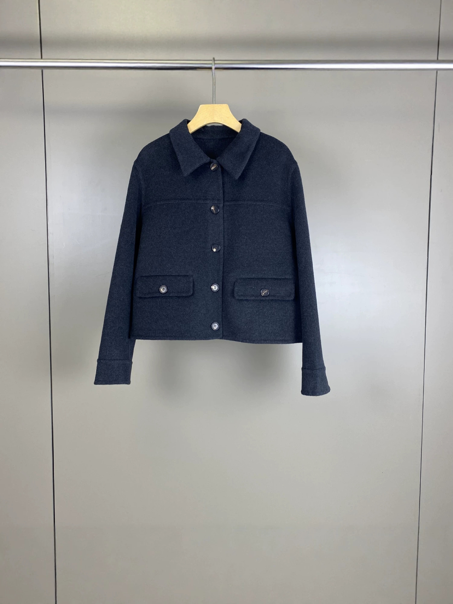 Gopin Autumn/Winter New Collection: LP Old Money Style Cashmere Wool Lapel Solid Color Knit Jacket, Fashionable For Work