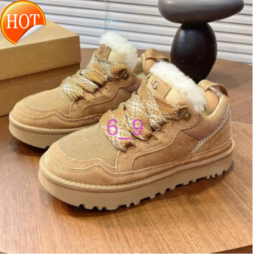 Designer Fur Sneakers Trainers Casual Shoes Boots Highmel Tasman Tazz Slippers Womens Suede Chestnut Sand Wool Sheepskin Winter Cold Fall size 36 44