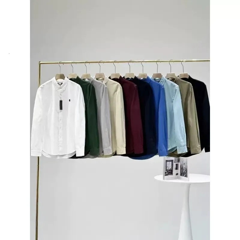 Men's Casual Shirts Designer Pony Linen Shirt Breathable Button Up Tops Classic Small Horse Embroidered Fashion Summer 39