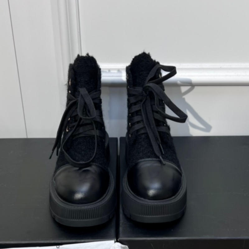 Boots leather ankle boots letter brand half boots round toe designer boots strappy lace-up shoess women's luxury fashionable boots chunky heel