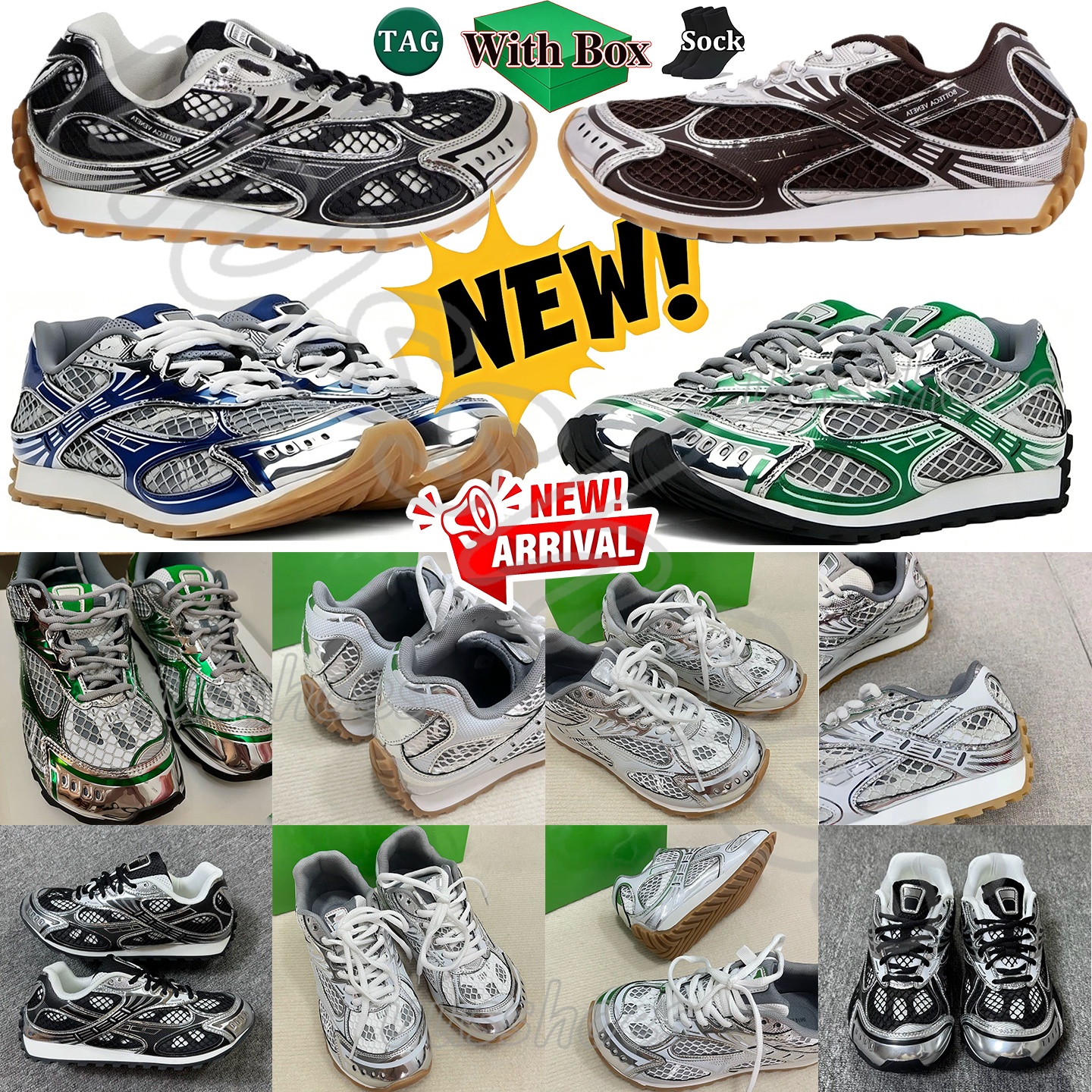 With Box Top Quality Designer Shoes Designer Orbit Running Shoe Sneaker Man Womens Luxury Trainers Leather Mesh Sneakers Nylon Fabric Sneakers Shoes