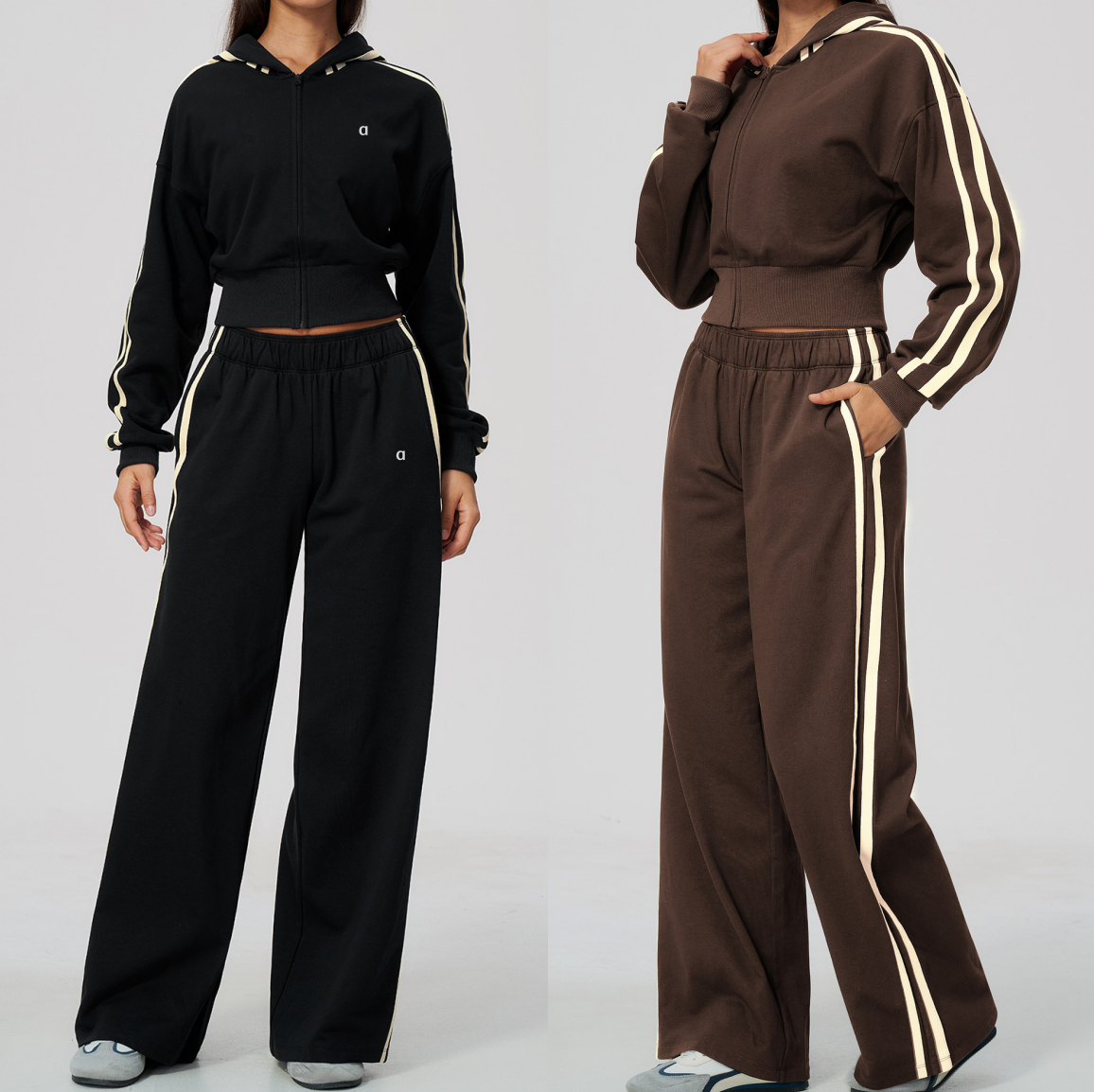 A3032 3D argent femmes épais à capuche bas de Jogging évacuant l'humidité décontracté taille-longueur manteau vêtements de sport veste à capuche