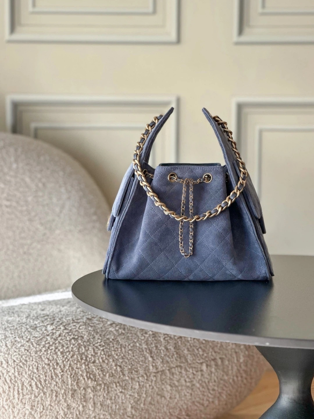 Women's top-selling premium vintage 25 suede casual classic creative simple high-quality fashionable simple large capacity handbag makeup bag t